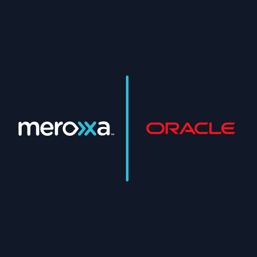 Image of the Meroxa logo and the Oracle logo